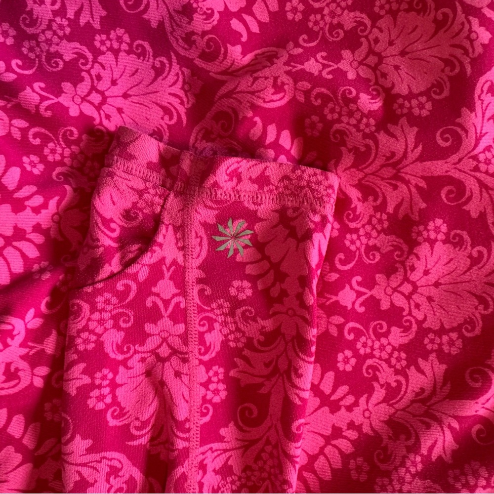 Athleta Fuchsia Patterned Workout Jacket Size M - image 6